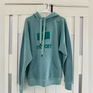 Isabel marant etoile - Sweatshirt Hoodie Mansel Cotton Teal 36 - New